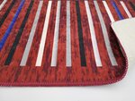 Tapis de salon à rayures 120 x 180 cm - Rouge