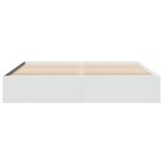 vidaXL Cadre de lit blanc 200x200 cm bois d'ingénierie