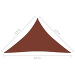 vidaXL Voile de parasol tissu oxford triangulaire 2 5x2 5x3 5 m