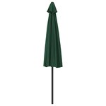 vidaXL Parasol de balcon avec mât en aluminium Vert 300x155 cm Demi