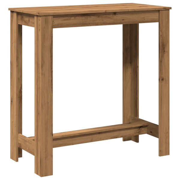 vidaXL Table de bar chêne artisanal 102x50x103 5 cm bois d'ingénierie
