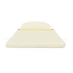 vidaXL Coussins de chaise adirondack lot de 2 crème tissu oxford