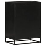 vidaXL Buffet avec 2 portes 55x35x75 cm bois massif manguier et fer