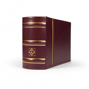 Album pour ranger 100 lettres FDC au format C6. Couleur - Bordeaux