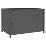 vidaXL Lit surélevé de jardin gris 119 5x82 5x78 cm bois de pin massif