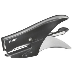 Agrafeuse pince leitz style métal brossé noir - agrafes 10 - capacité de 10 feuilles