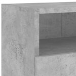 vidaXL Meubles TV muraux 2Pièces gris béton 100x30x30cm bois d'ingénierie