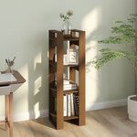 vidaXL Bibliothèque/Cloison Marron miel 41x35x125 cm Bois massif
