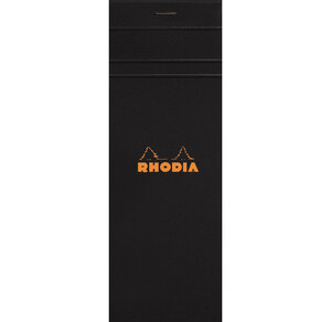 bloc noir n°8 7 4x21 80 feuilles agrafées 80g Q.5x5 noir RHODIA