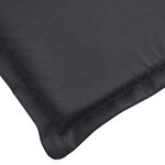 vidaXL Coussin de chaise longue noir 200x50x3 cm tissu oxford