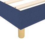 vidaXL Cadre de lit Bleu 90x190 cm Tissu
