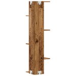vidaXL Étagère d'angle murale vieux bois bois d'ingénierie