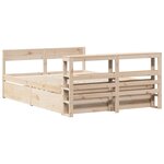 vidaXL Cadre de lit sans matelas 120x190 cm bois de pin massif
