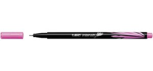 Stylo Feutre Fineliner Intensity Pte Baguée métal Fine 0,4mm Rose BIC