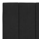 vidaXL Coussin de tête de lit noir 160 cm velours