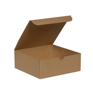 Boîte d'emballage kraft carton éco 17.5 x 18.5 x 7 cm