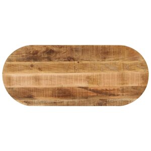 vidaXL Dessus de table 90x40x3 8 cm ovale bois massif de manguier brut
