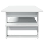 vidaXL Table basse blanc 102x55x42 cm bois d'ingénierie