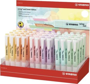 Surligneur swing cool Pastel Edition présentoir de STABILO