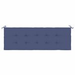 vidaXL Coussin de banc de jardin bleu marine 150x50x3 cm tissu oxford