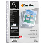 Sachet 20 pochettes perforées pour EXACTIVE EXACOMPTA