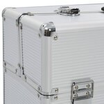 vidaXL Boîte à outils 47 x 36 x 20 cm Argenté Aluminium
