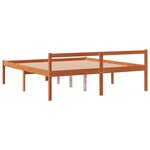 vidaXL Lit pour personne âgée cire marron 150x200cm bois de pin massif