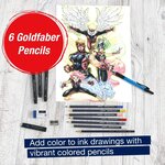 Kit 15 feutres pitt artist pen comic illustration faber-castell