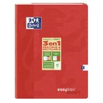 Cahier piqûre EASYBOOK KRAFT24 x 32 cm 96p 90g coloris aléatoire OXFORD