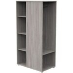 Meuble de rangement enfant - chêne silex - Avec étageres et penderie - bois