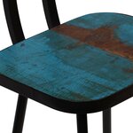 vidaXL Tabourets de bar lot de 2 bois massif de récupération