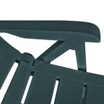 vidaXL Chaises inclinables de jardin 6 Pièces Plastique Vert