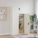 vidaXL Classeur blanc 90x40x180 cm acier