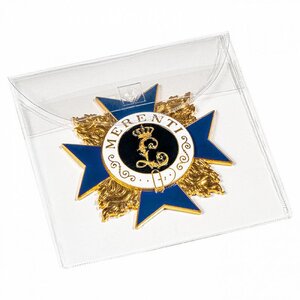 Pochettes de protection pour médailles insignes militaires 90 mm.