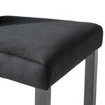 vidaXL Chaises à manger lot de 6 noir velours