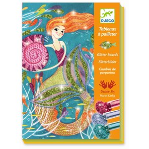 Djeco DJ09507 - Tableaux à pailleter - La lumière des Sirènes