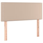 vidaXL Sommier à lattes de lit avec matelas Cappuccino 100x200 cm