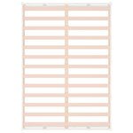 vidaXL Cadre de lit Blanc 140x200 cm Bois massif