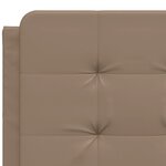 vidaXL Cadre de lit avec tête de lit Cappuccino 120x200 cm Similicuir