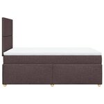 vidaXL Sommier à lattes de lit avec matelas Marron foncé 120x200 cm