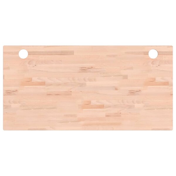 vidaXL Dessus de bureau 110x55x2 5 cm bois massif de hêtre