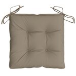 vidaXL Coussins de chaise 6 Pièces taupe 40x40x7 cm tissu oxford