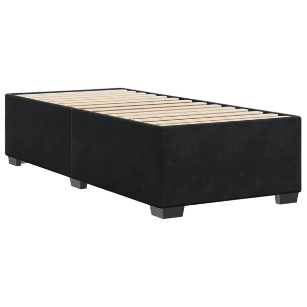 vidaXL Cadre de lit Noir 90x190 cm Velours