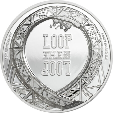 Pièce de monnaie en Argent 5 Dollars g 31.1 (1 oz) Millésime 2021 LOOP THE LOOP