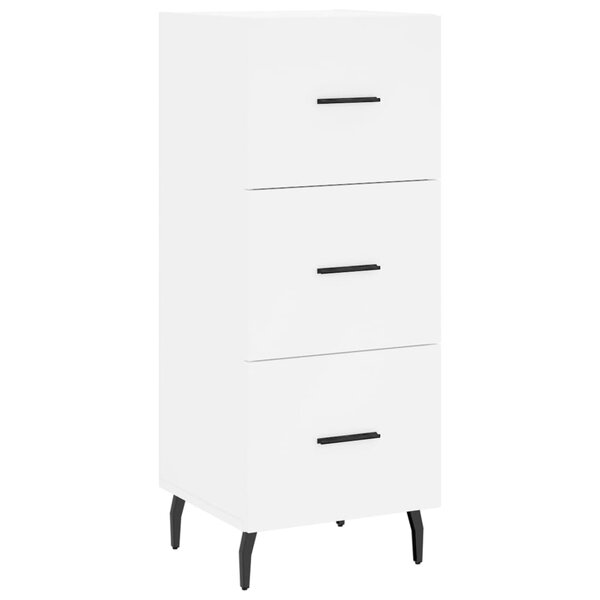 vidaXL Buffet blanc 34 5x34x90 cm bois d'ingénierie