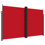 vidaXL Auvent latéral rétractable rouge 200x1000 cm