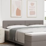 Headboard LED vidaXL Capitonné Taupe 100 cm Tissu