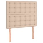vidaXL Tête de lit à LED Cappuccino 80x5x118/128 cm Similicuir