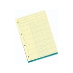 Bloc De Contrôle Comptable 29 7x21cm - 4 Colonnes - 70 Feuillets - Gris - X 5 - Exacompta