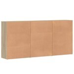vidaXL Buffets 3 Pièces chêne sonoma 60x31x84 cm bois d'ingénierie